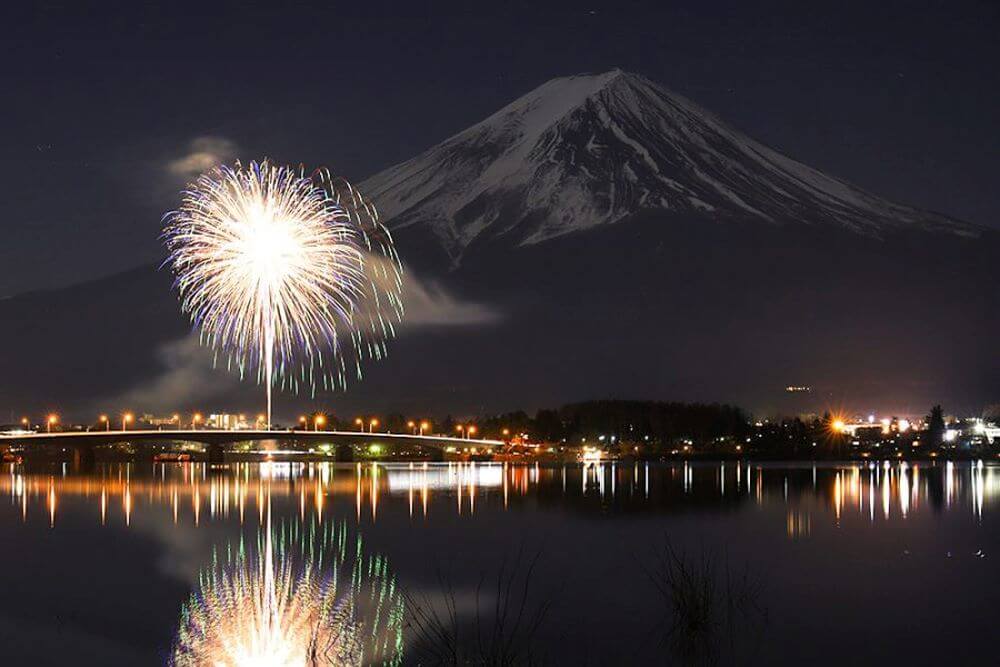 河口湖で花火を観賞しよう！夏と冬に楽しめる夜の絶景